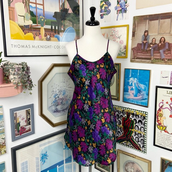 Vintage Floral Slip Dress